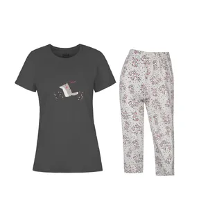 ست تی شرت و شلوارک زنانه مدل SABA-3820