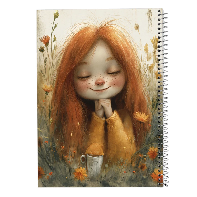 دفتر مشق 50 برگ مدوپد مدل دخترانه کد DF15837