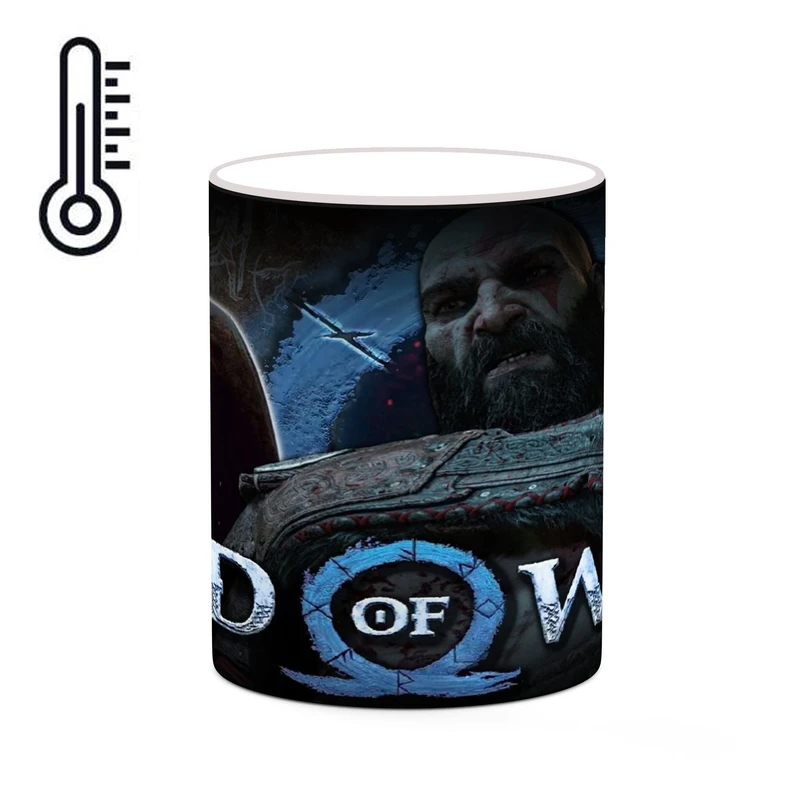 ماگ حرارتی کاکتی طرح گاد آف وار God Of War مدل mgh40542