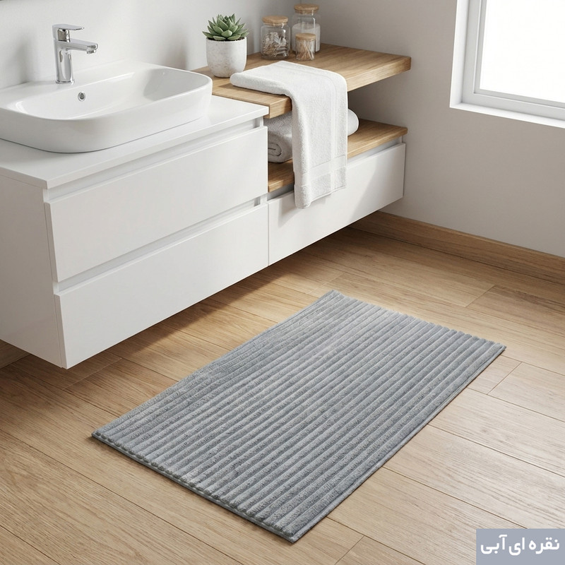 پادری وینوما مدل سرویس بهداشتی و حمام 4 لایه مخمل ویژه سایز 80x50 سانتی‌متر مناسب برای فضای داخلی
