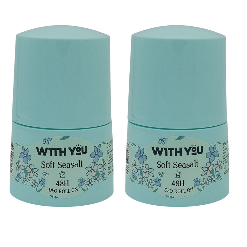 رول دئودورانت زنانه ویت یو مدل Soft Seasalt حجم 50 میلی لیتر مجموعه دو عددی