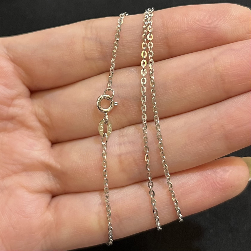 زنجیر نقره زنانه مدل دیپلمات تراشدار ITAlY