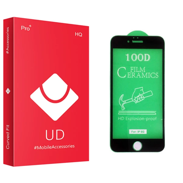 محافظ صفحه نمایش 9D یو دی مدل +PRO مناسب برای گوشی موبایل اپل Iphone 6/6s