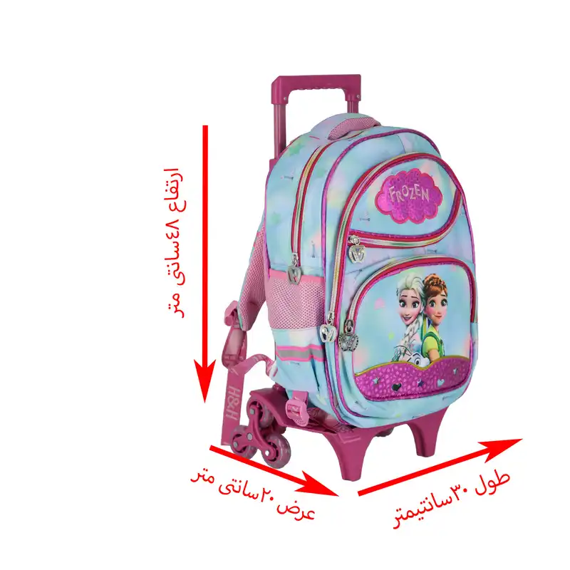 کوله پشتی چرخ دار طرح الساوآنا کد 66