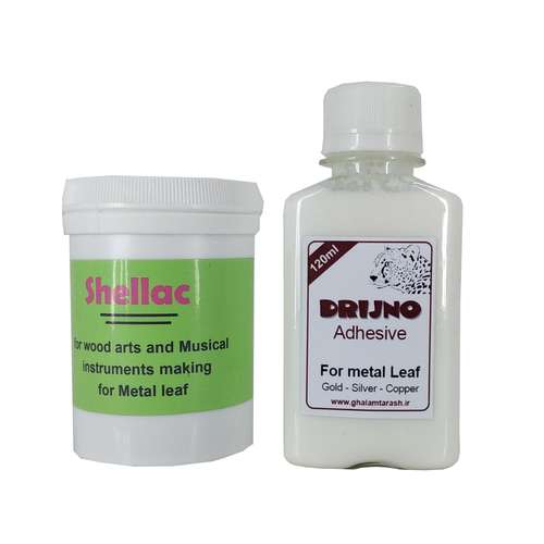 لاک الکل مدل 012 به همراه چسب ورق طلا دریژنو حجم 120 میلی لیتر