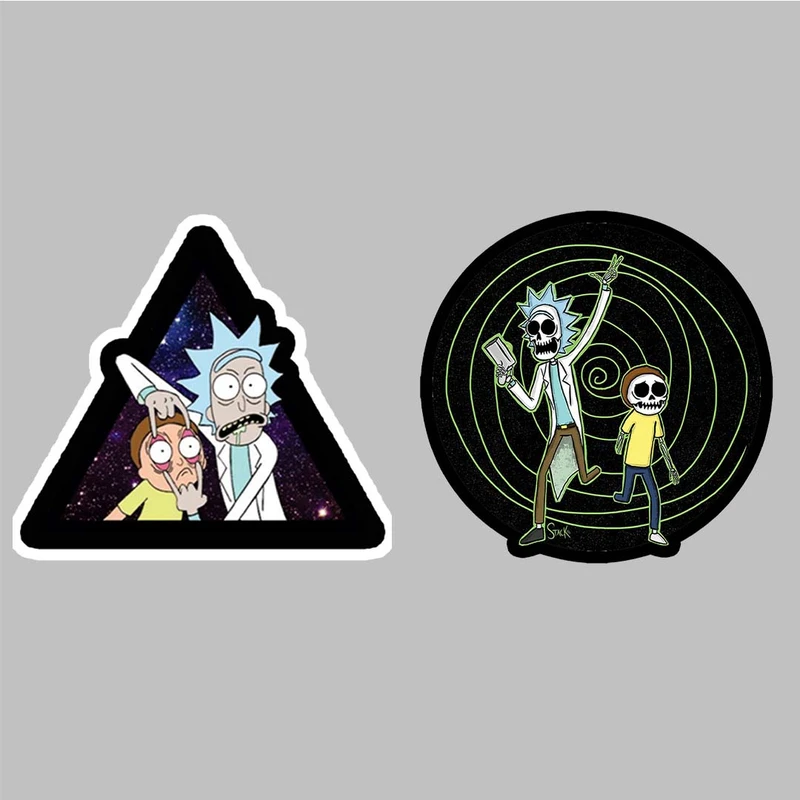 استیکر لپ تاپ طرح ریک و مورتی مدل Rick&Morty-2222191 مجموعه 2 عددی