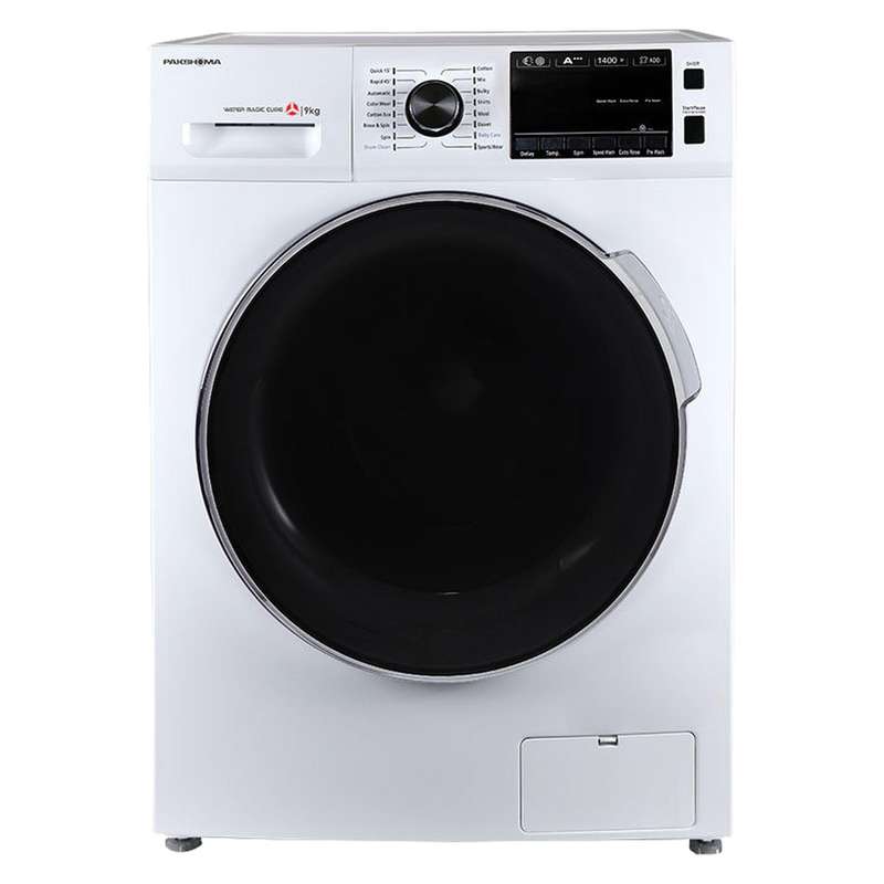 ماشین لباسشویی پاکشوما مدل BWF- 40901 WT ظرفیت 9 کیلوگرم