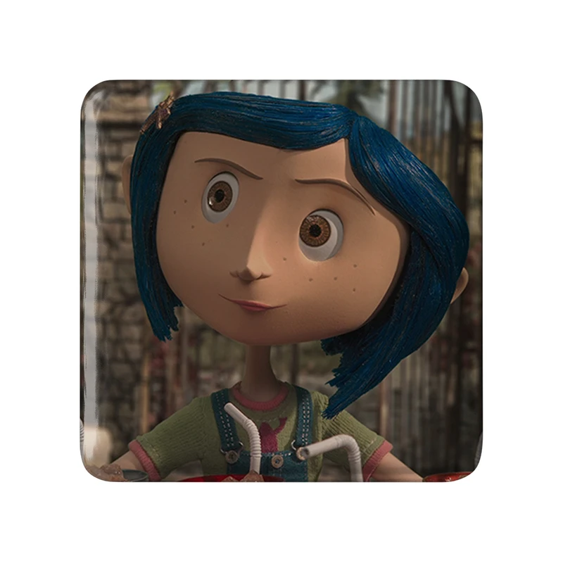 مگنت خندالو طرح کورالاین Coraline  مدل مربعی کد 20773