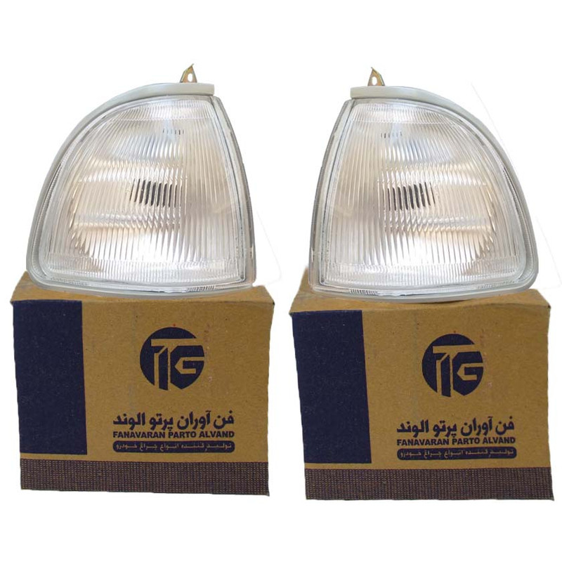 چراغ راهنمای خودرو فن آوران پرتو الوند مدل YM110 مناسب برای پراید صبا بسته 2 عددی