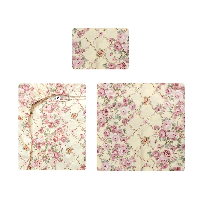 سرویس روتختی آدنو مدل Blossom کد CH27 یک نفره 3 تکه