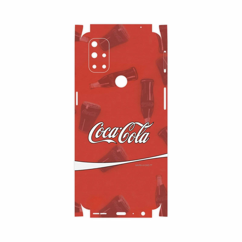برچسب پوششی ماهوت مدل Coca-Cola-Logo-FullSkin مناسب برای گوشی موبایل وان پلاس Nord N10 5G