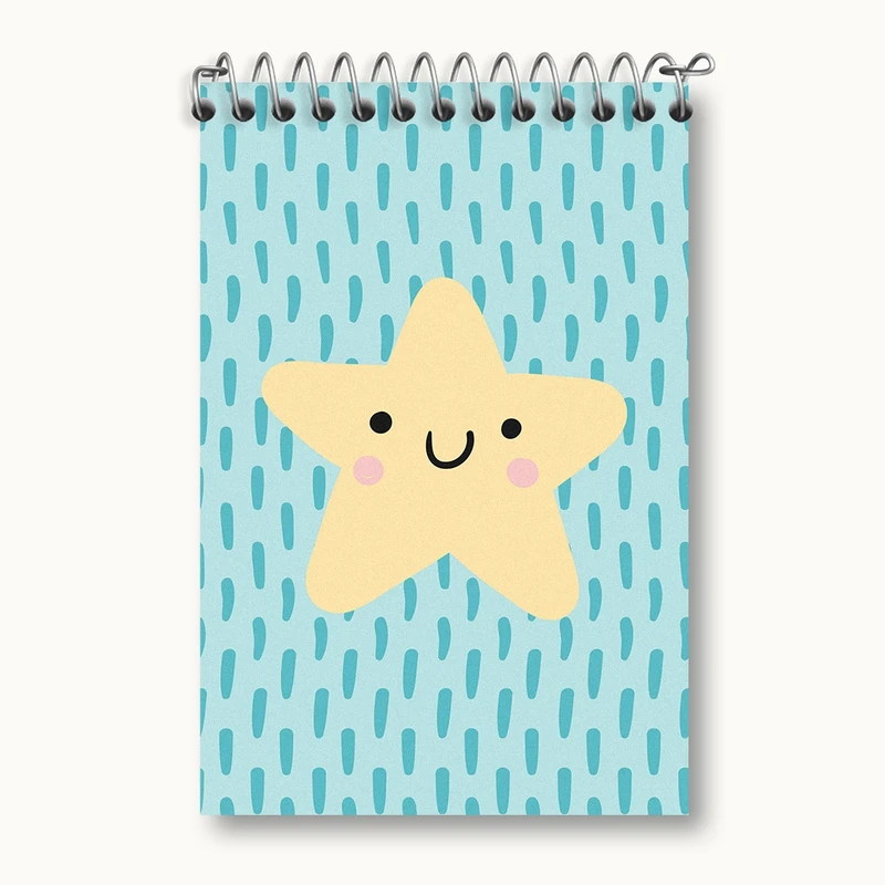 دفتر یادداشت 50 برگ خندالو مدل ستاره کیوت کد F2325