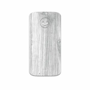 MAHOOT White Wood Cover Sticker for Motorola Moto G6