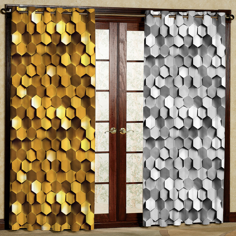 پرده مدل مخمل پانچی کد 1237L سایز 140x280 سانتی متر