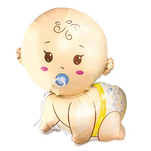 بادکنک طرح نوزاد مدل فویلی Baby B&G