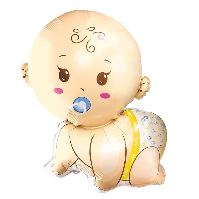 بادکنک طرح نوزاد مدل فویلی Baby B&G