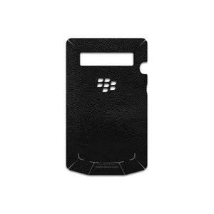 MAHOOT Black-Leather Cover Sticker for BlackBerry Porsche Design P9981