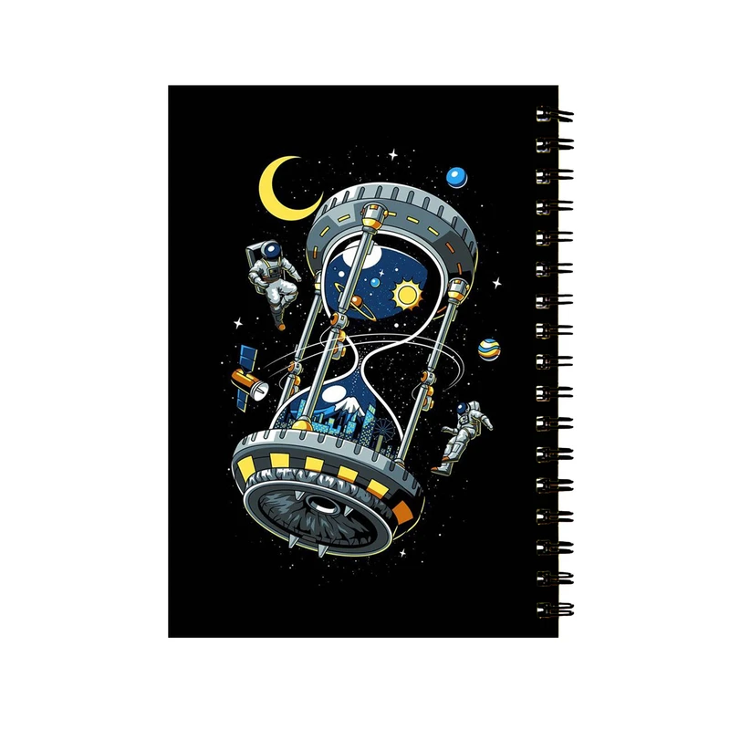 دفتر مشق 60 برگ مدل ماه و فضا و آدم فضایی کد 3001