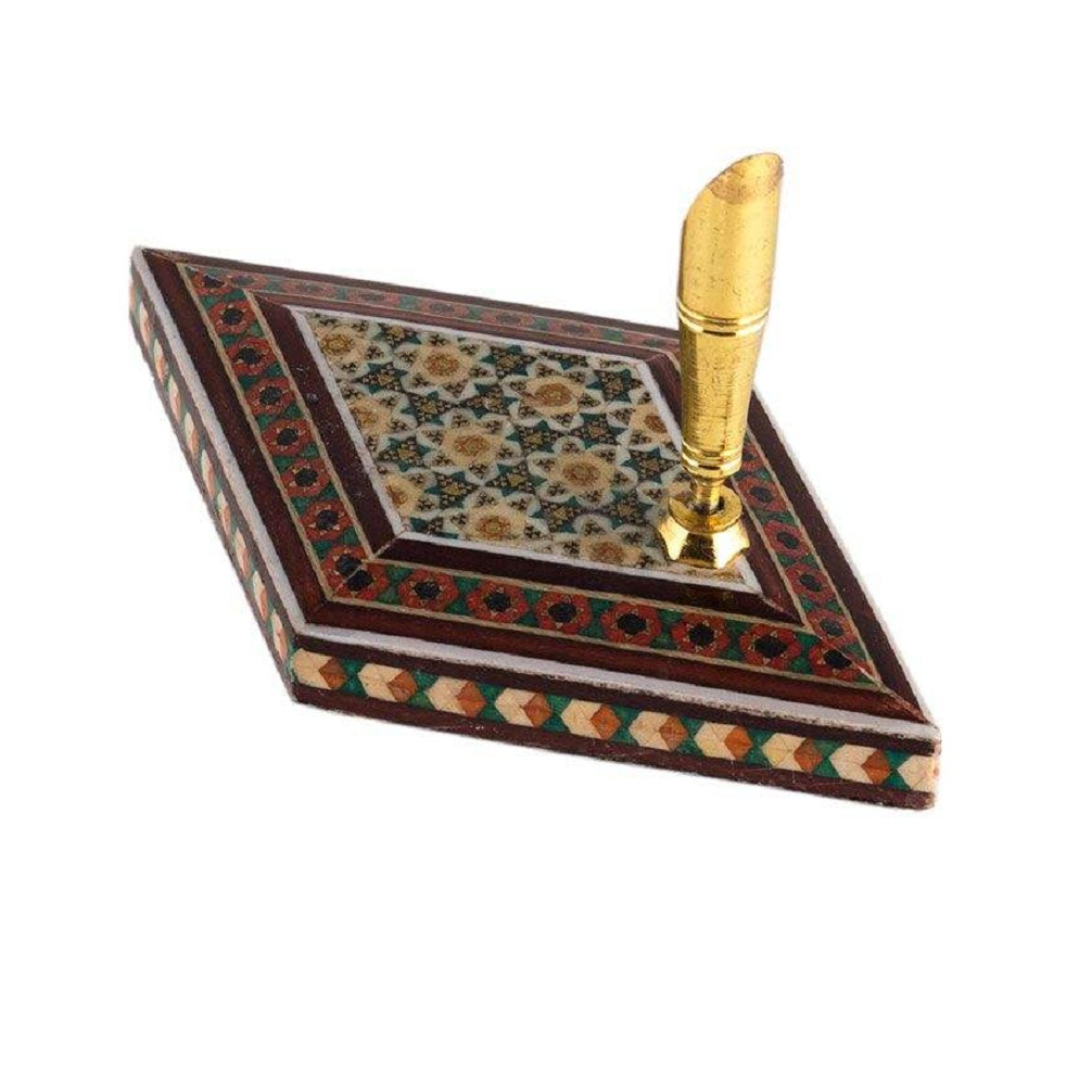 جاقلمی خاتم کاری طرح لوزی