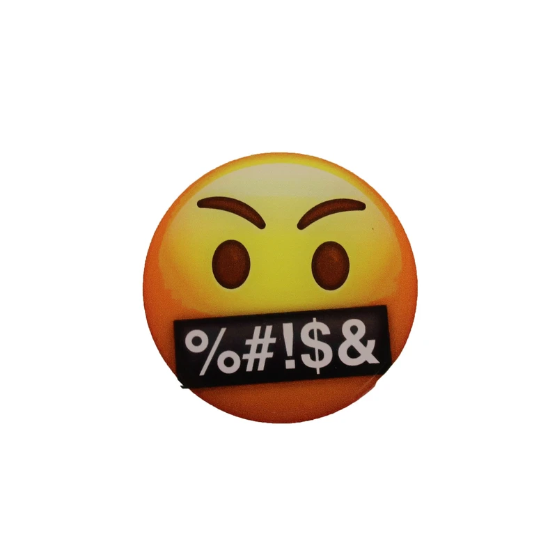 برچسب بدنه خودرو مدل ژله ای طرح ایموجی بد دهن