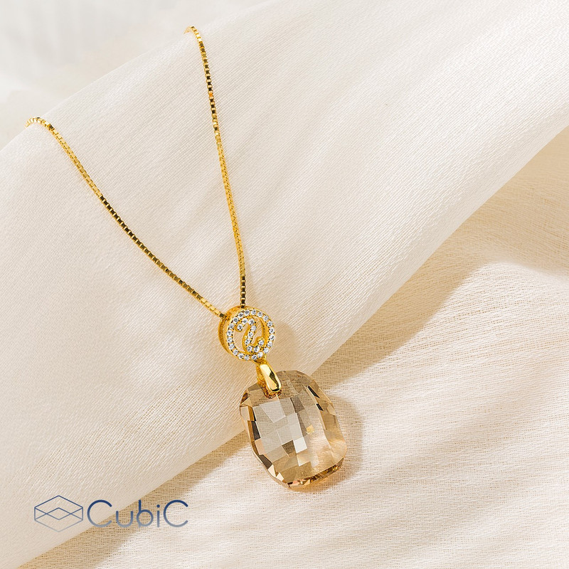 گردنبند نقره زنانه کوبیک مدل QN-851119 گردنبند نقره زنانه کوبیک مدل QN-851119