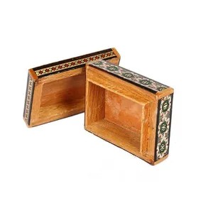 جعبه خاتم کاری طرح مستطیل