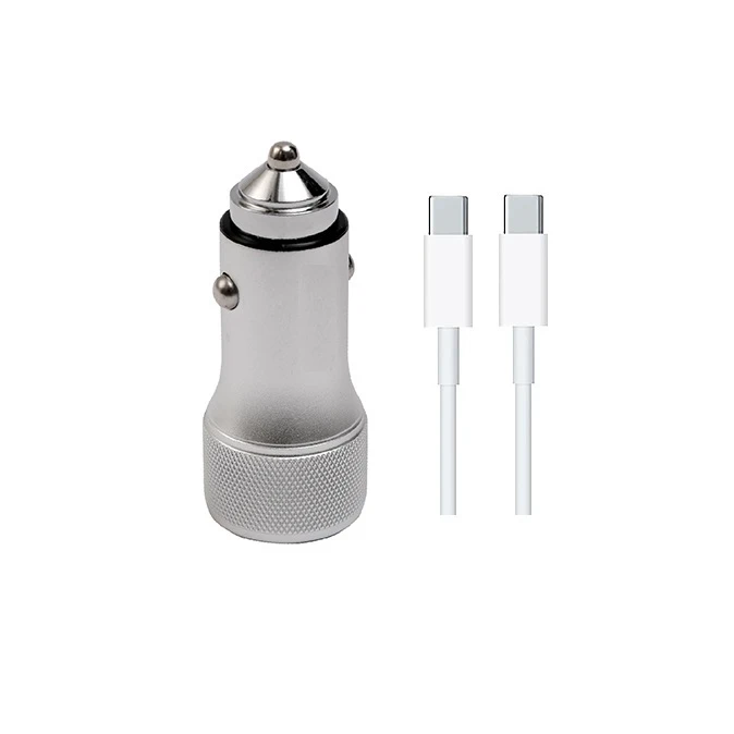 شارژر فندکی 20 وات  مدل AC-08 به همراه کابل تبدیل USB-C