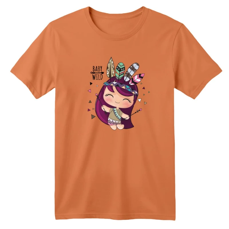 تی شرت آستین کوتاه بچگانه مدل دخترک کد ۱۶