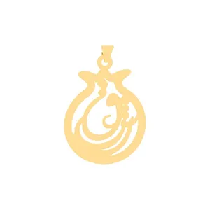 آویز گردنبند طلا 18 عیار زنانه قیراط طرح عشق کد GH6308