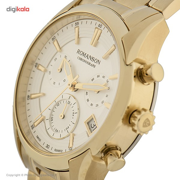 ساعت مچی عقربه ای زنانه رومانسون مدل TM5A21HLGGASR5