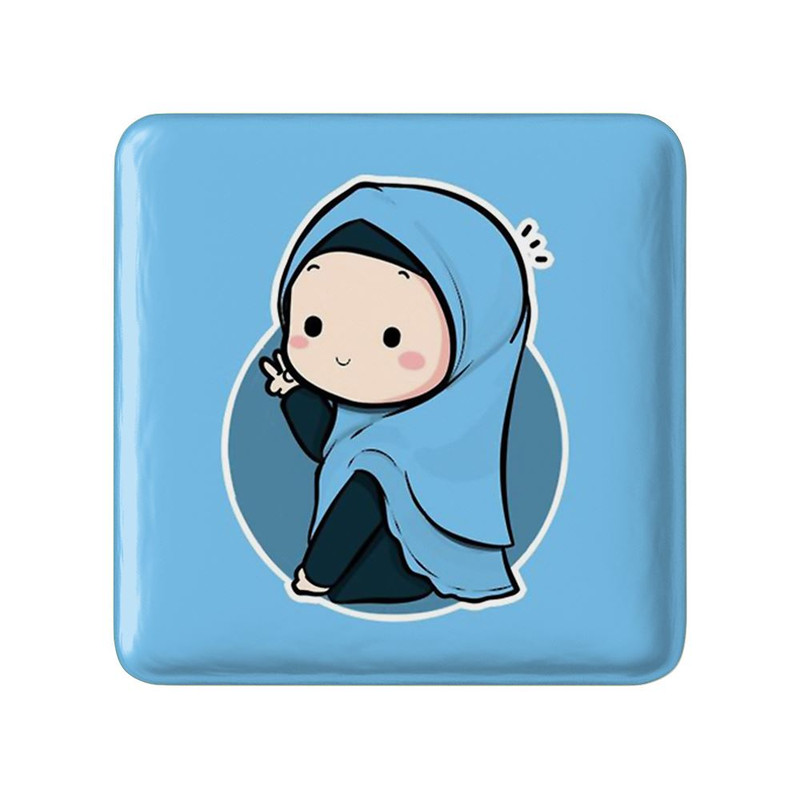 مگنت خندالو مدل دخترانه باحجاب کد 26021