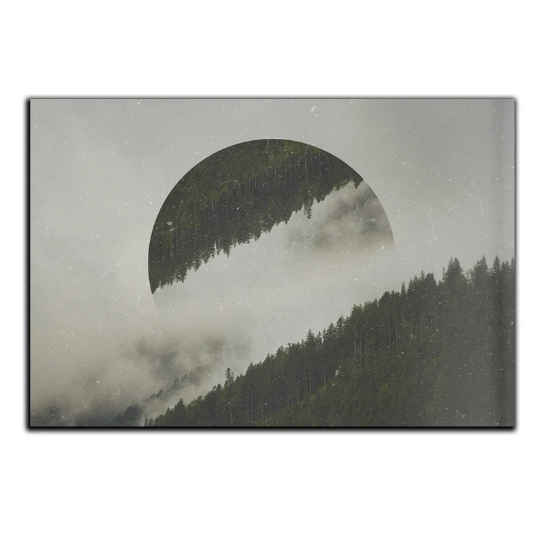 تابلو شاسی بکلیت طرح جنگل مه گرفته مدل SH-S5255