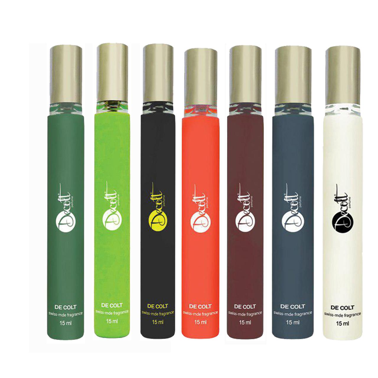 عطر جیبی مردانه دکلت مدل 64 حجم 15 میلی لیتر مجموعه 7 عددی
