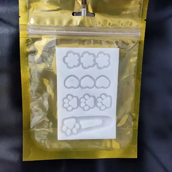 قالب رزین اپوکسی مدل گیره مو  طرح پنجه  کد  RP-1150