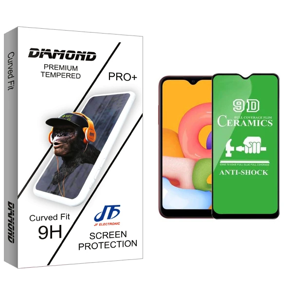 محافظ صفحه نمایش سرامیکی جی اف مدل Diamond glass مناسب برای گوشی موبایل سامسونگ Galaxy A01