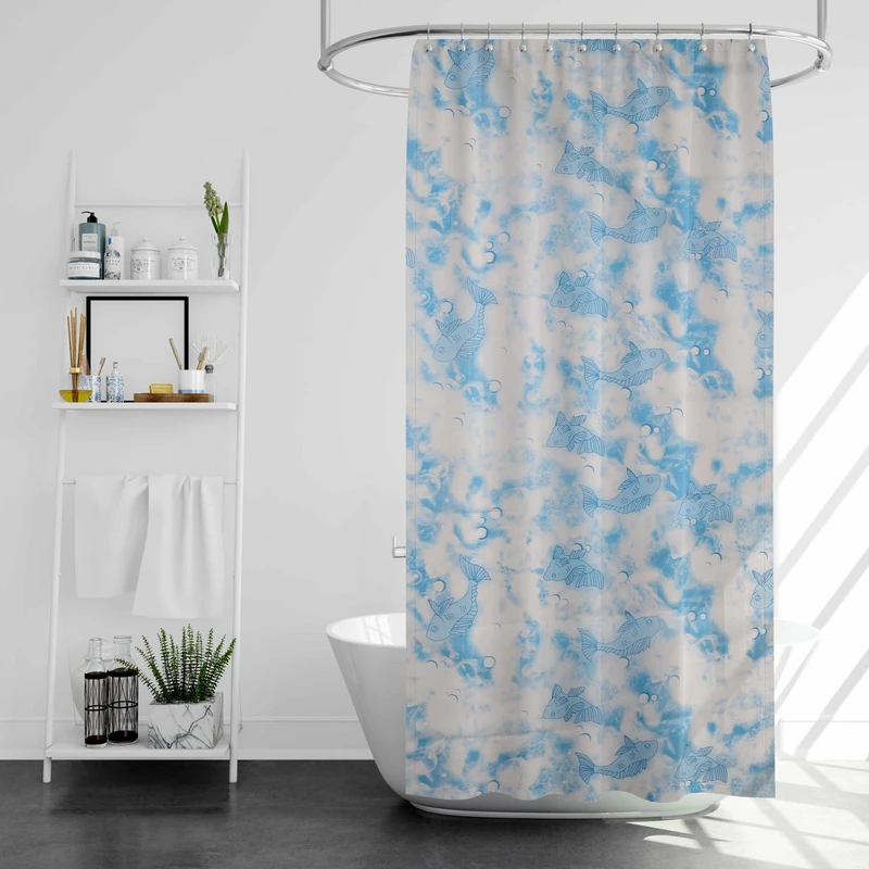 پرده حمام پیسو مدل BZ-36 سایز  180×200 سانتی متر