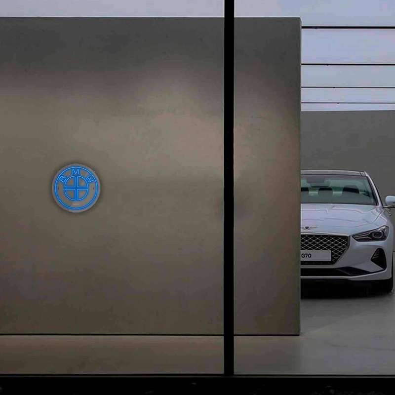 چراغ دیواری نئون دیزاین طرح Bmw_BL