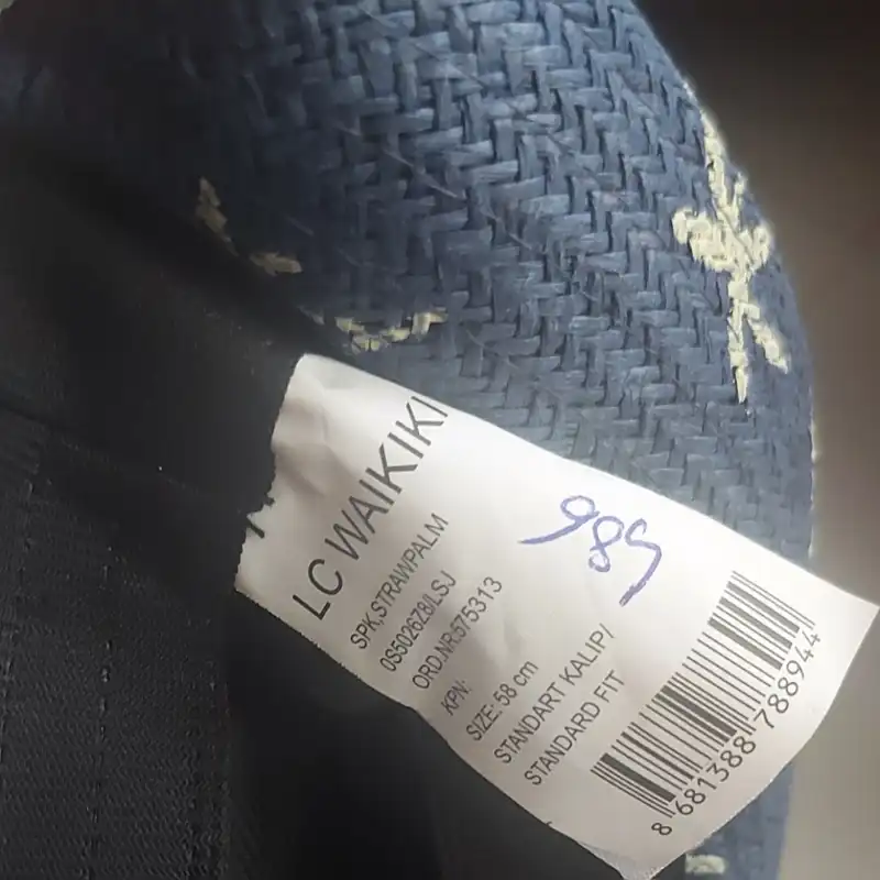 کلاه حصیری ال سی وایکیکی مدل ساحلی عرق گیر دار