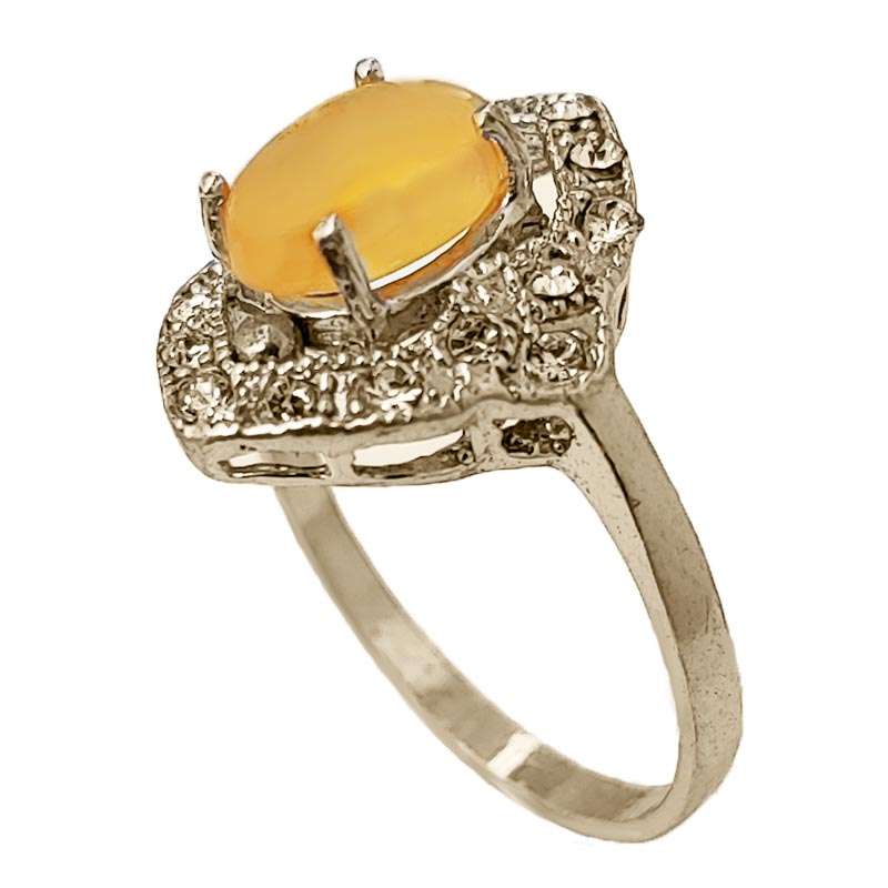 انگشتر نقره زنانه مدل عقیق یمنی کد YW4210 انگشتر نقره زنانه مدل عقیق یمنی کد YW4210