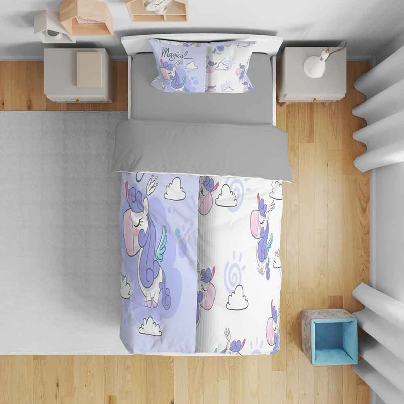 سرویس روتختی مدل کارتونی T5837 تکنفره 5 تکه