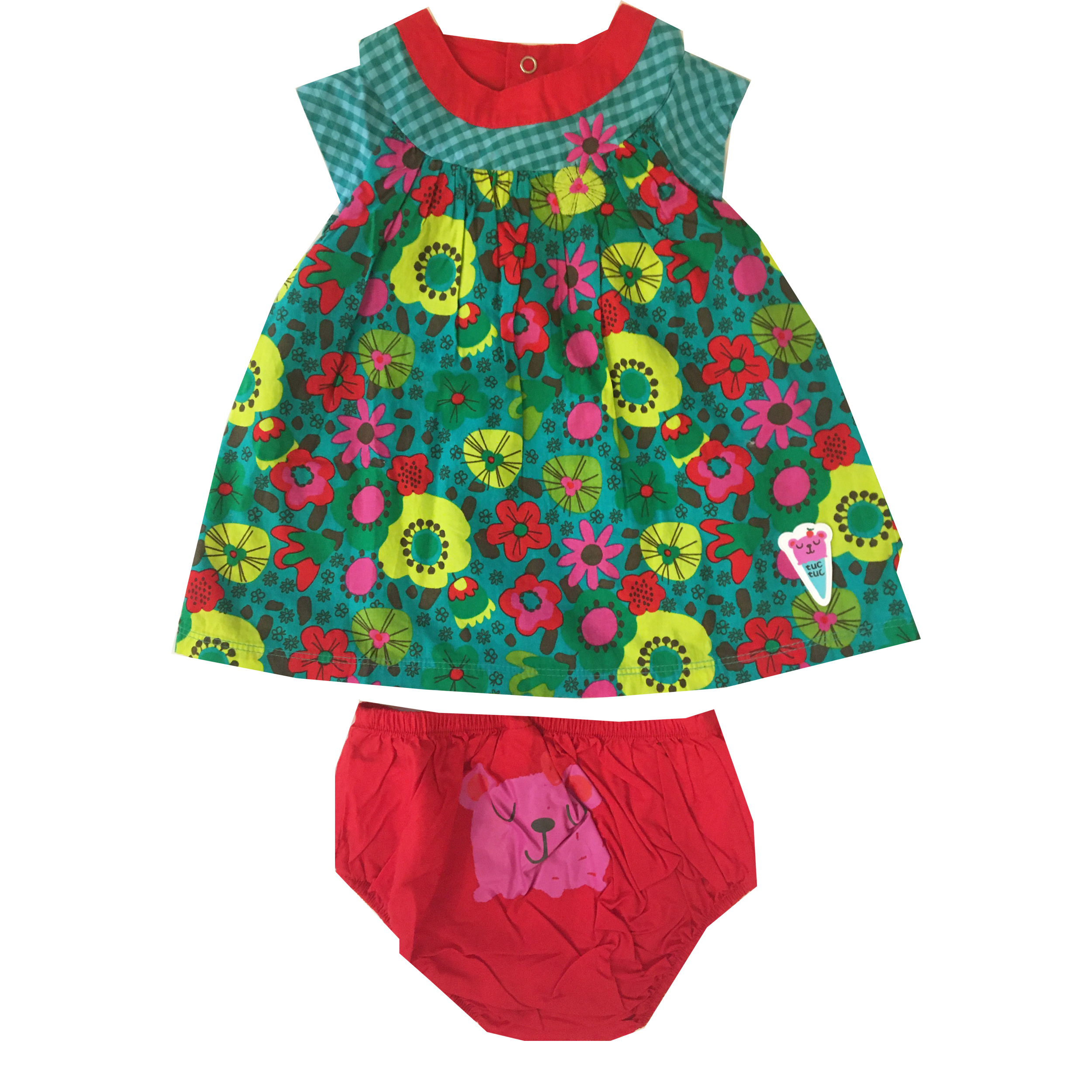 ست پیراهن و شورت نوزادی توک توک کد 45495