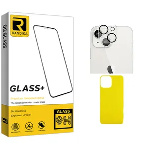 Randika Glass FLL Back Protector For Apple iPhone 13 With Camera Lens Protector