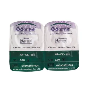 لنز چشم 02آی مدل Hydrogel شماره 201 رنگ عسلی روشن