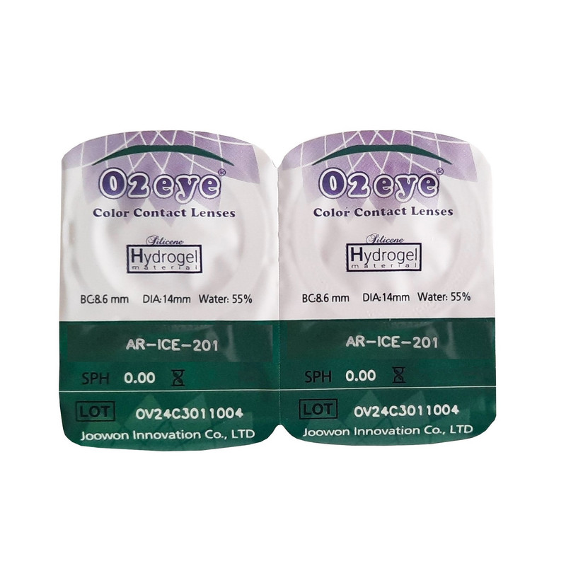 لنز چشم 02آی مدل Hydrogel شماره 201 رنگ عسلی روشن