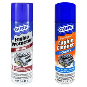 مجموعه اسپری تمیز کننده و براق کننده موتور خودرو گانک مدل Engine Cleaner