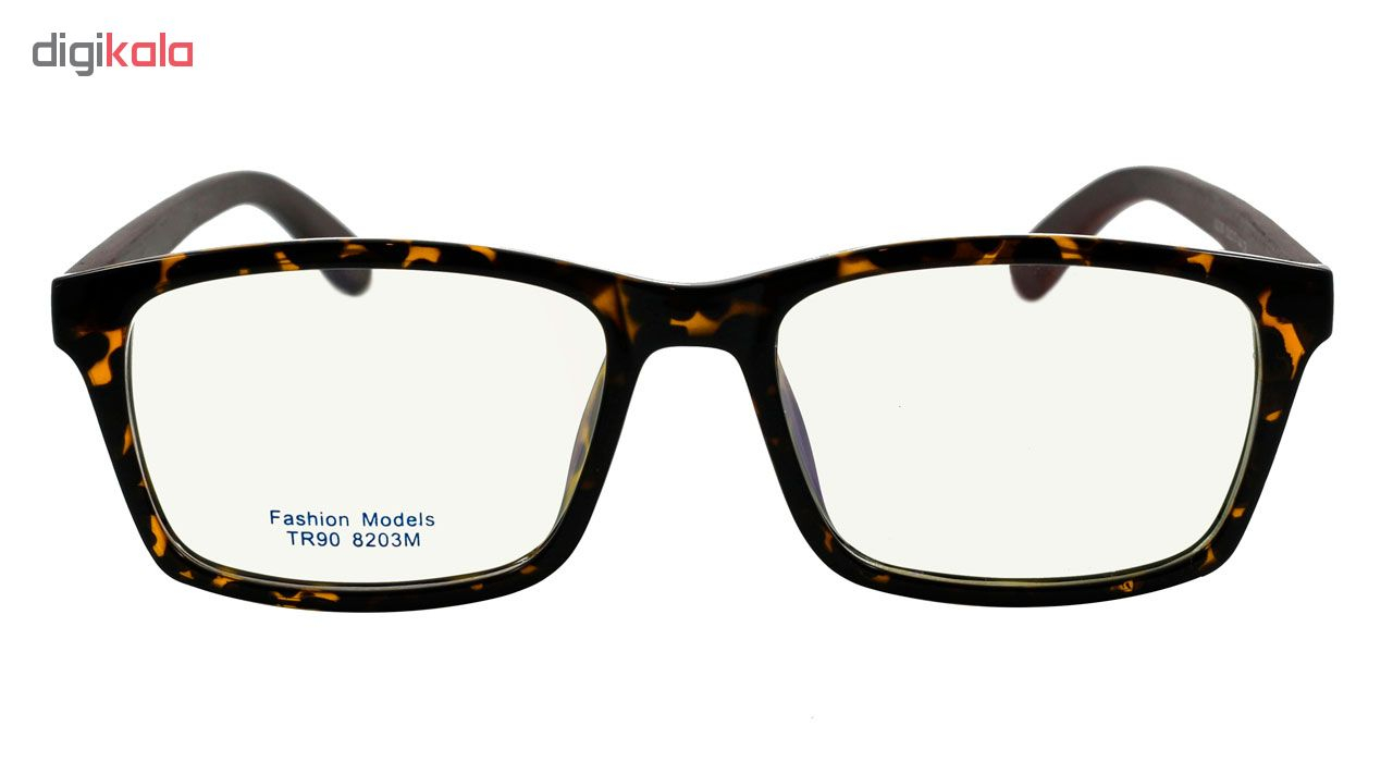 فریم عینک طبی مدل Tr90 Pure Wooden Leopard