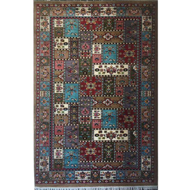 گبه ماشینی مرداس طرح گیوا زمینه بژ