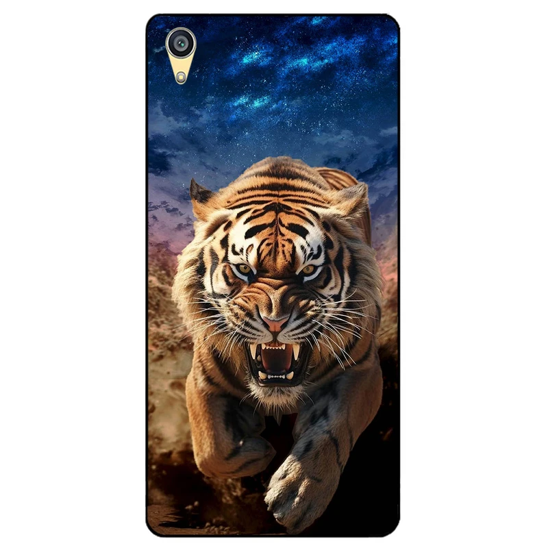 کاور مگافون طرح ببر مدل 7454 مناسب برای گوشی موبایل سونی Xperia L1 