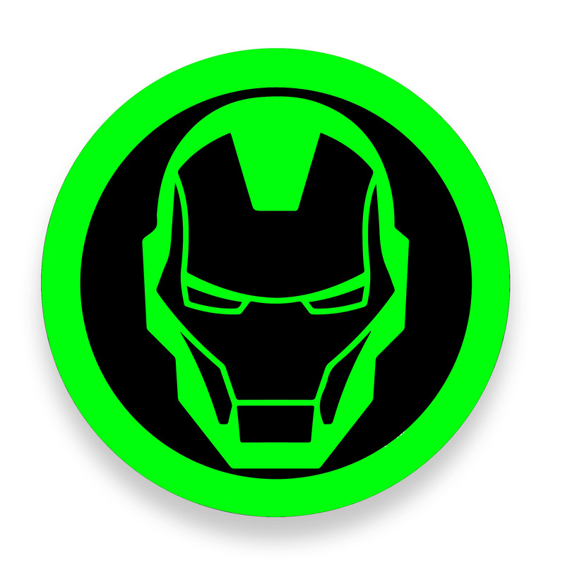  برچسب موبایل مای سیحان مدل Iron Man Head مناسب برای پایه نگهدارنده مغناطیسی