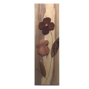 تابلو معرق چوب طرح گل کد 002